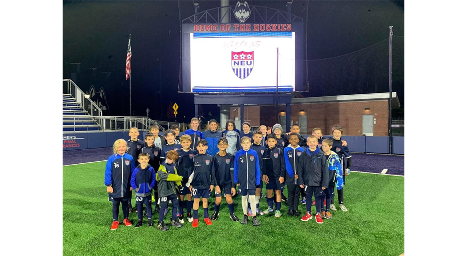 NEU Boys at UCONN Mens Soccer